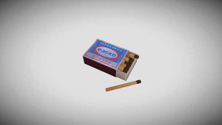 Matches 3D Model