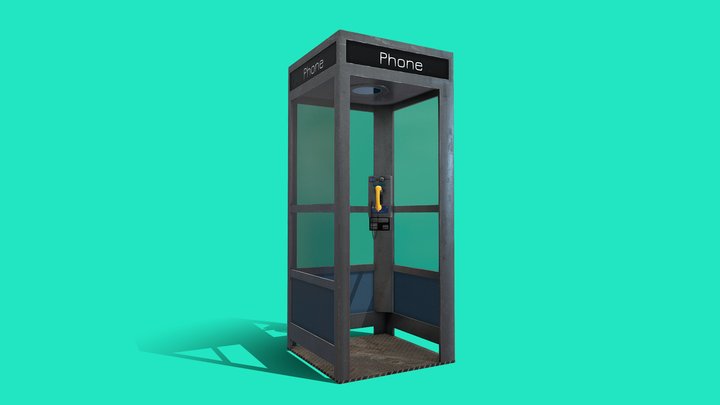 Phone Booth - Ready to Unity HDRP 3D Model