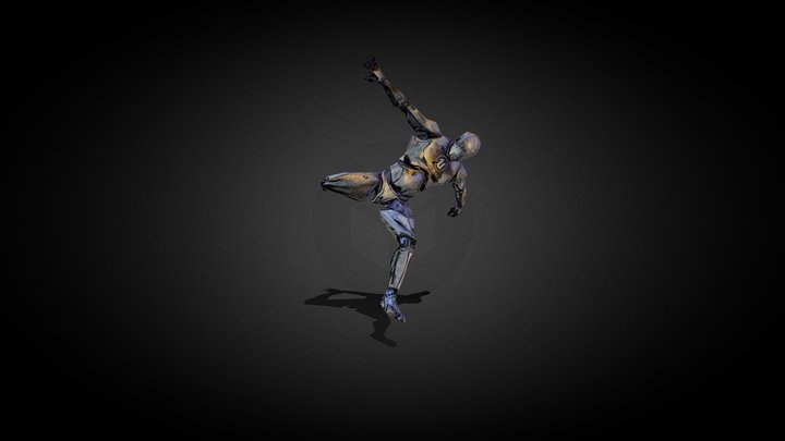 Side Kick Taekwondo 3D Model