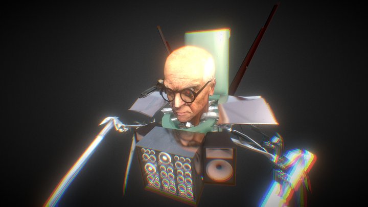 scientist toilet mech 3D Model