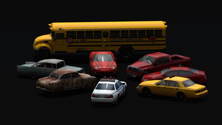 Cars & Vehicles Pack (Unity3D) 3D Model