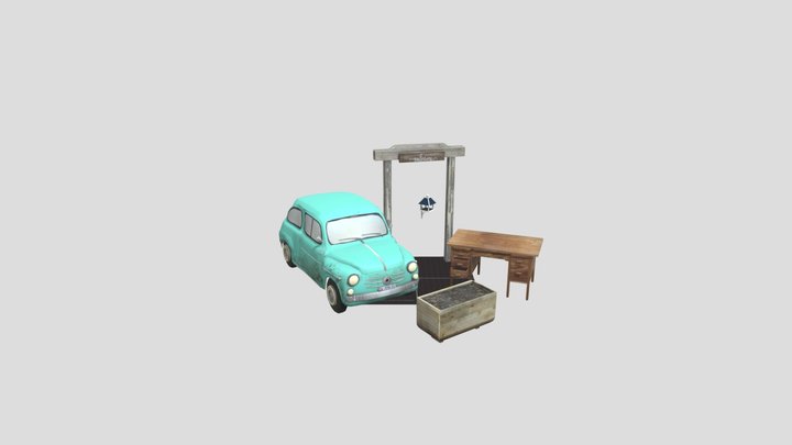 DAE 5 Finished props - Grandma's House 3D Model