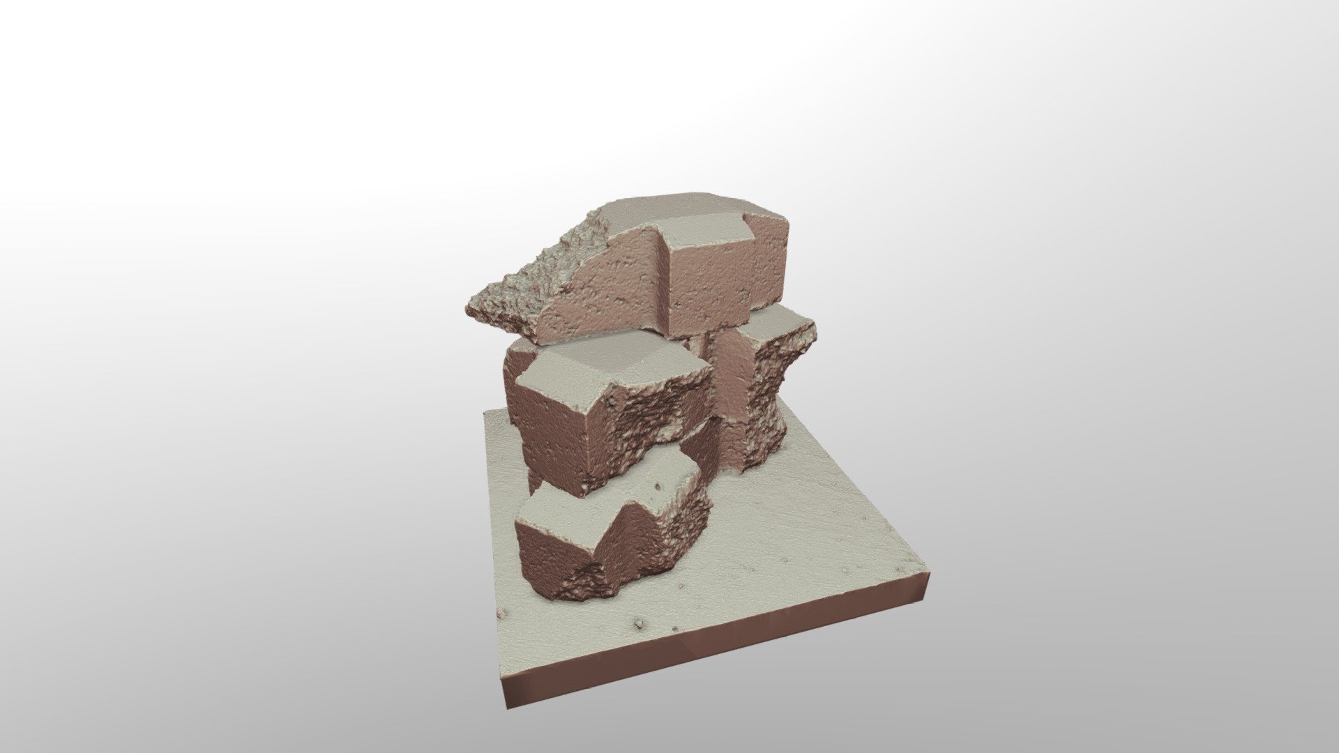 Broken bricks - Download Free 3D model by king89 [8a906a7] - Sketchfab