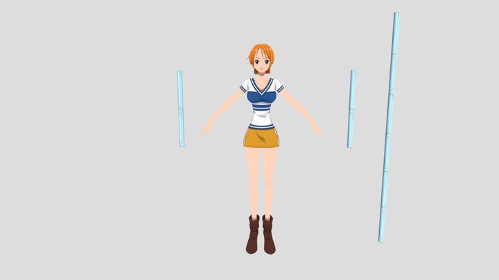 One Piece - Nami - Anime Model 3D Model