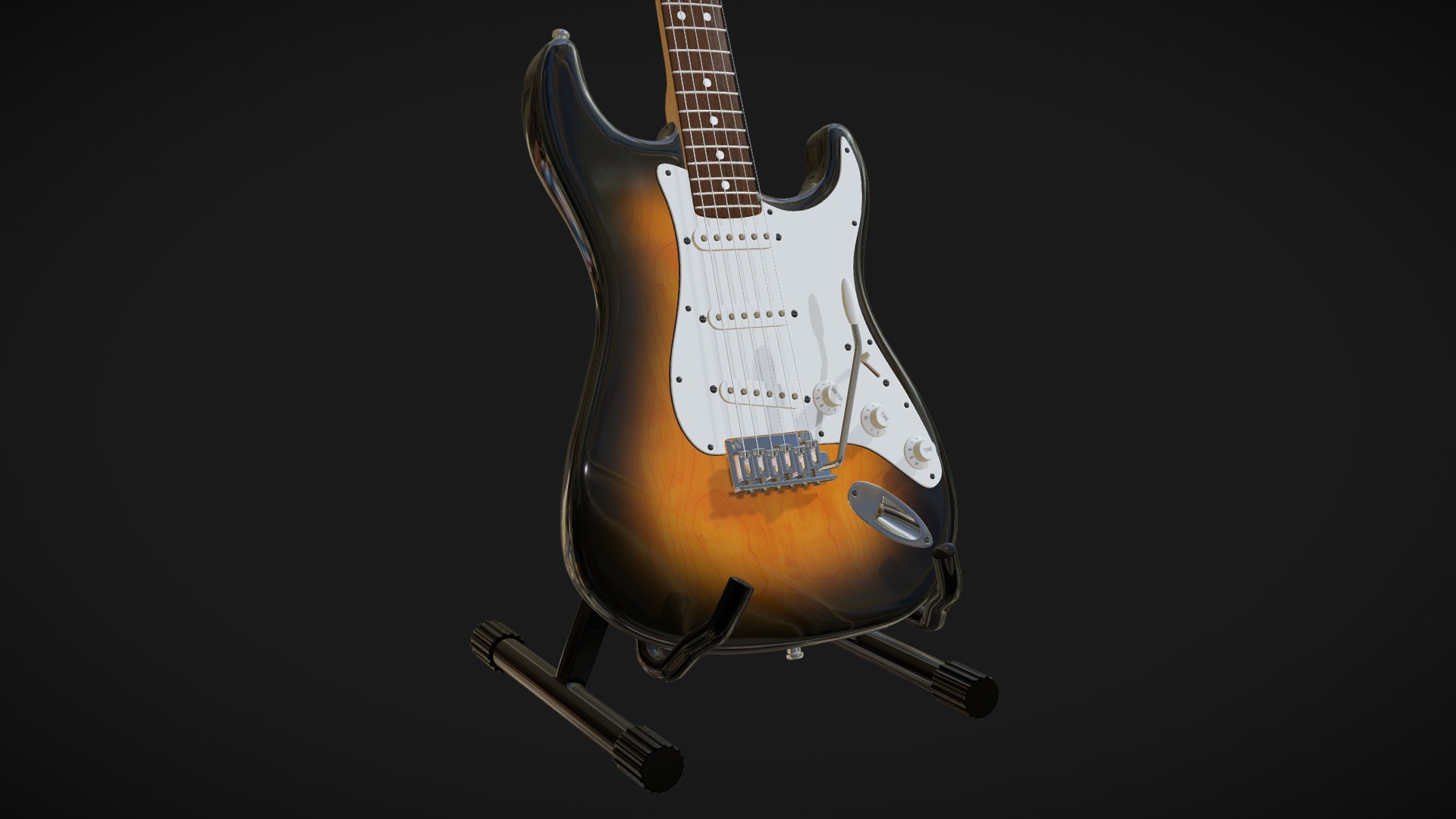 Electric Guitar Download Free 3D model by Oleksandr Zymohliad