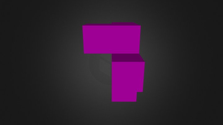 Purple cube 3D Model