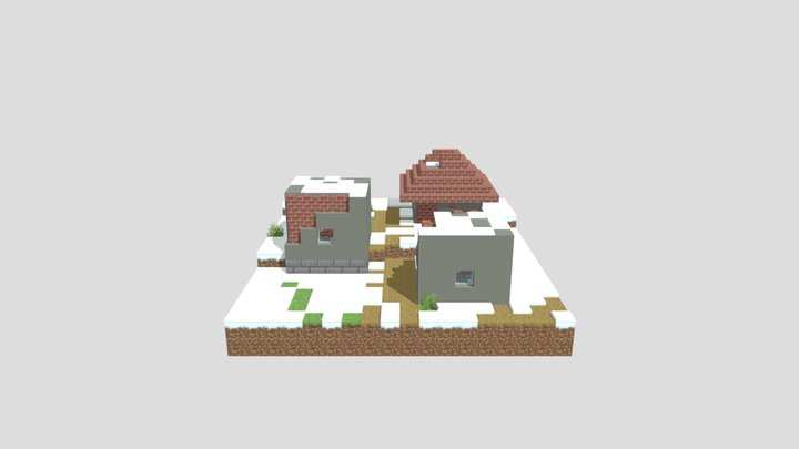 Minecraft - Abandoned houses – Modelo 3D gratuito STL