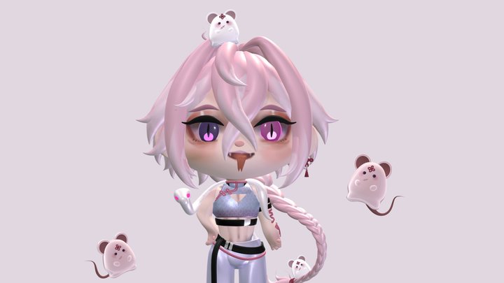 chibi bianca 3D Model