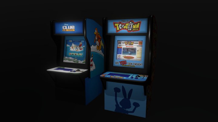 Disney Online Arcade Machines 3D Model
