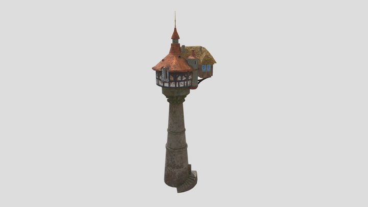 Tangled Tower 3D Model