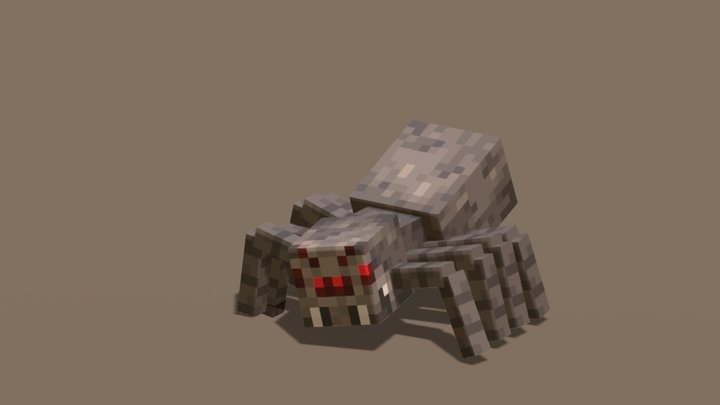 Blockbench Spider Animation 3D Model