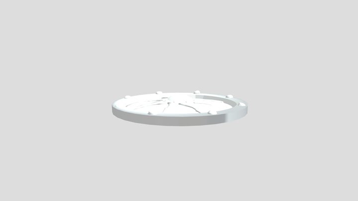 Jim Tech untextured shield 3D Model