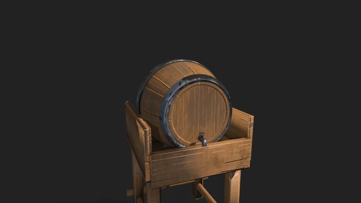 Barril apresentação 3D Model