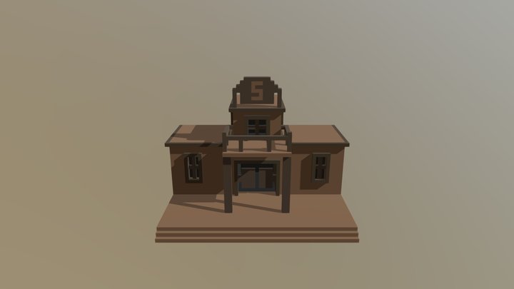 Saloon_Western 3D Model