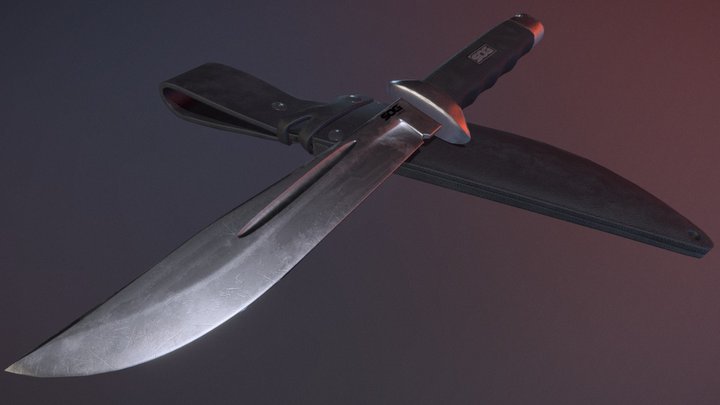 SOG Creed Combat Knife 3D Model