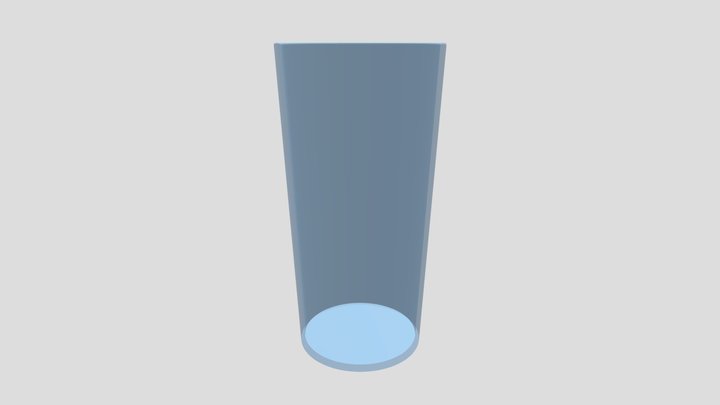 Copo azul 3D Model