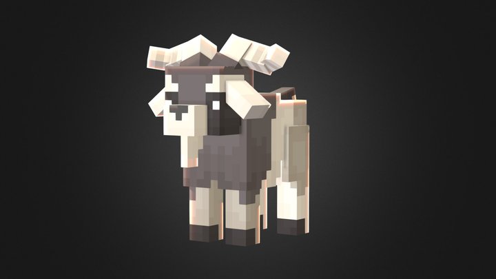 Kiko Goat - Custom Minecraft Goat Model 3D Model