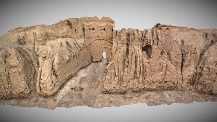 Ruined Wall03 3D Model