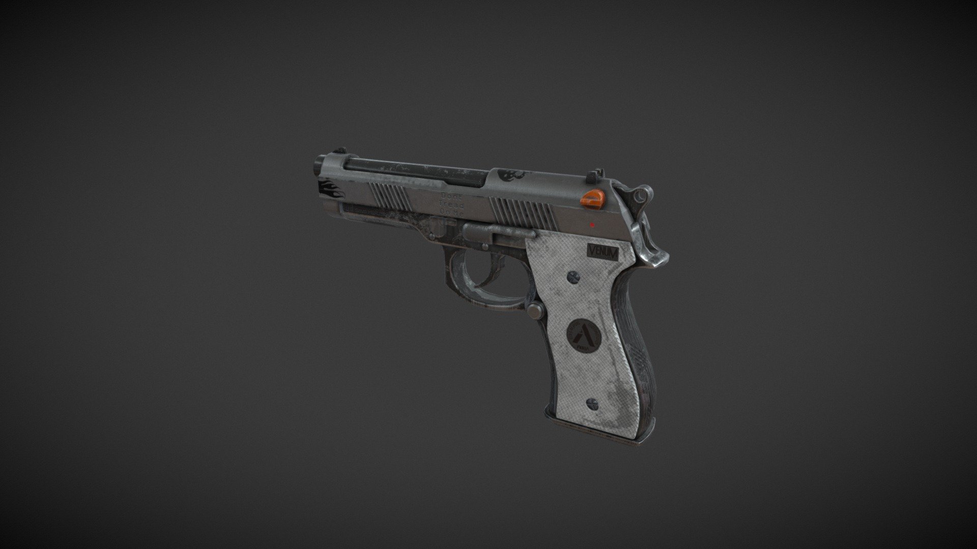 Homefront Art Test 9mm Base Pistol