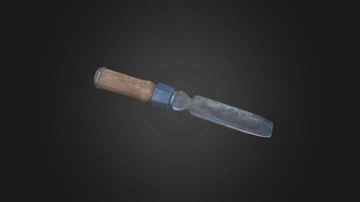 Old Chisel \ стамеска 3D Model