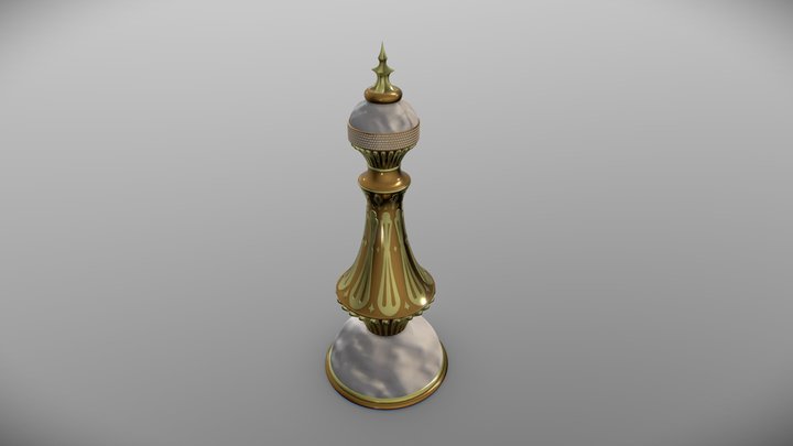 Regina_Scacchi_BronzoOro 3D Model