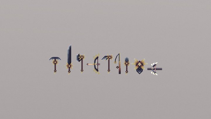 Flaring Stars full pack 3D Model