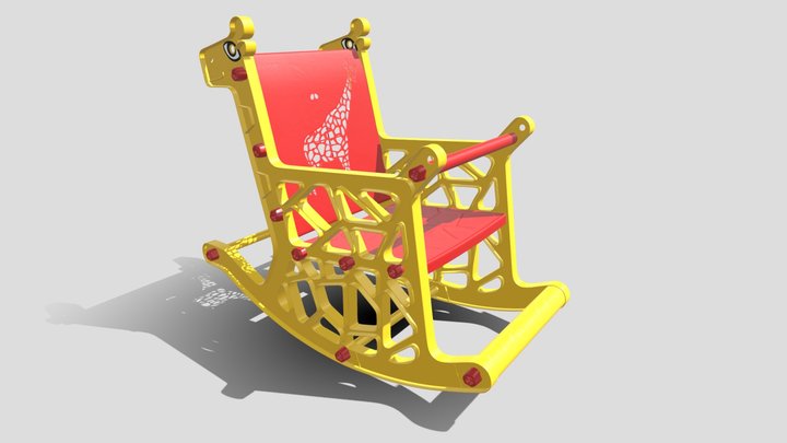 Rocker Giraffe Duck  Chair (AMAZON MODEL) 3D Model