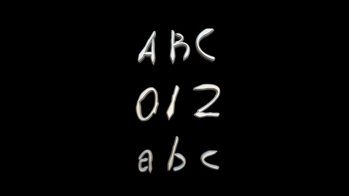 SHARSHUR_FONT_BEVEL – Modello 3D gratuito STL