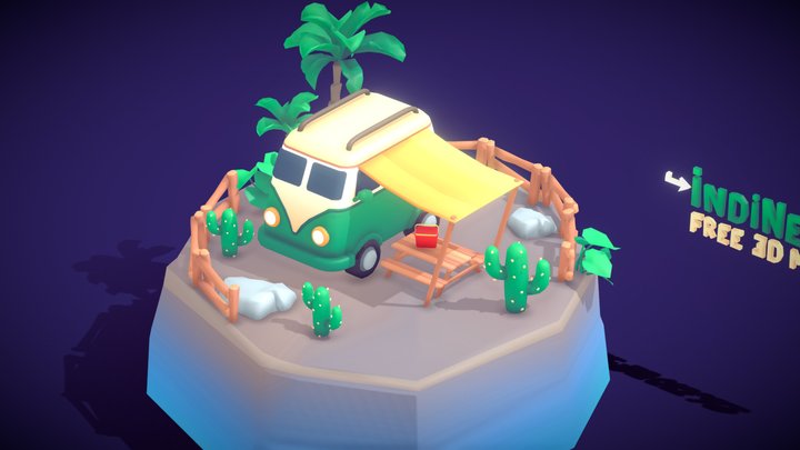 Old school minivan In picnic trips