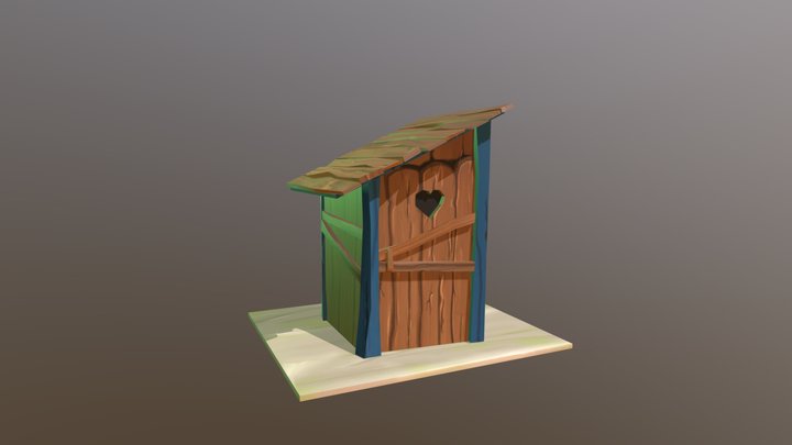 Toilette - LowPoly 3D Model