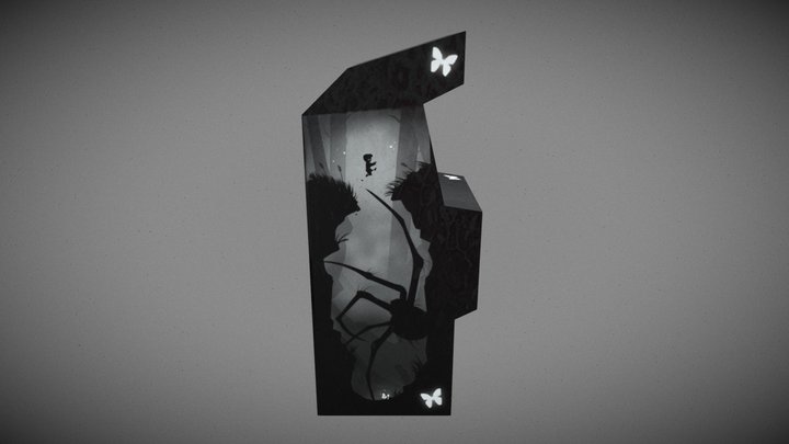 LIMBO Game Arcade Machine 3D Model