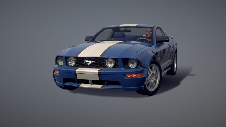 2005 Ford Mustang GT 3D Model