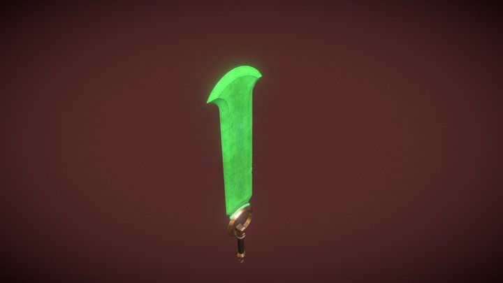 Jade sword 3D Model
