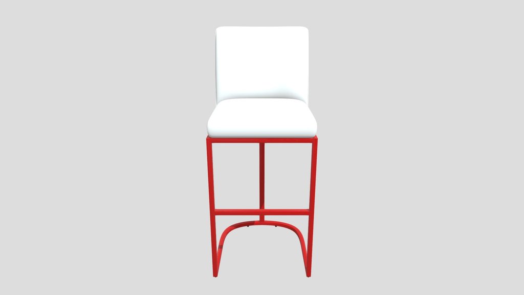Emery Curved Back Armless Stool