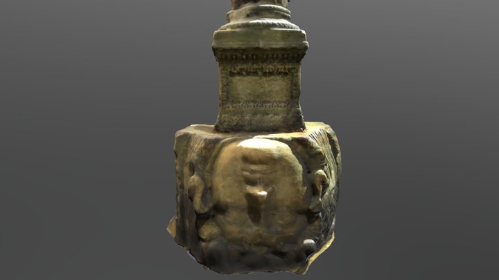Medusa Pillar (Istanbul Basilica Cistern) 3D Model