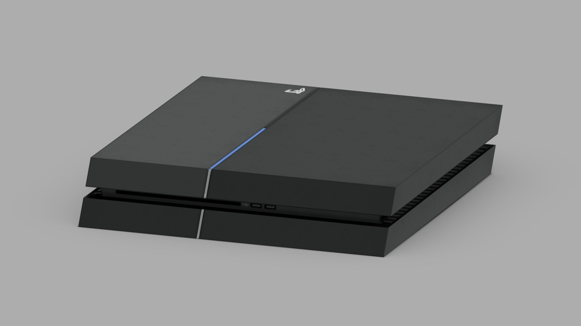 Gamestation 4 Console - Black - Buy Royalty Free 3D model by Mesh ...