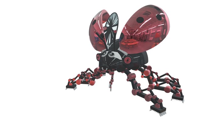Robotic Ladybug 3D Model