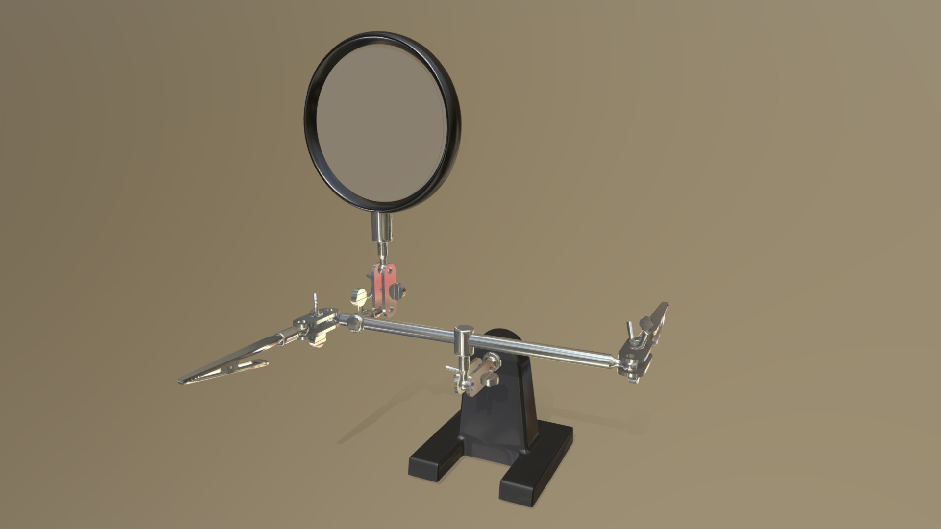 3D model Hand Magnifying Glass - This is a 3D model of the Hand Magnifying Glass. The 3D model is about a drone with a black handle.