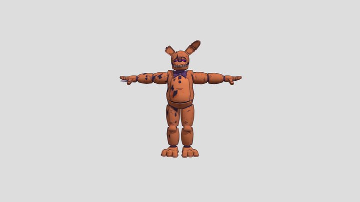 Retro_yellow_rabbit 3D Model
