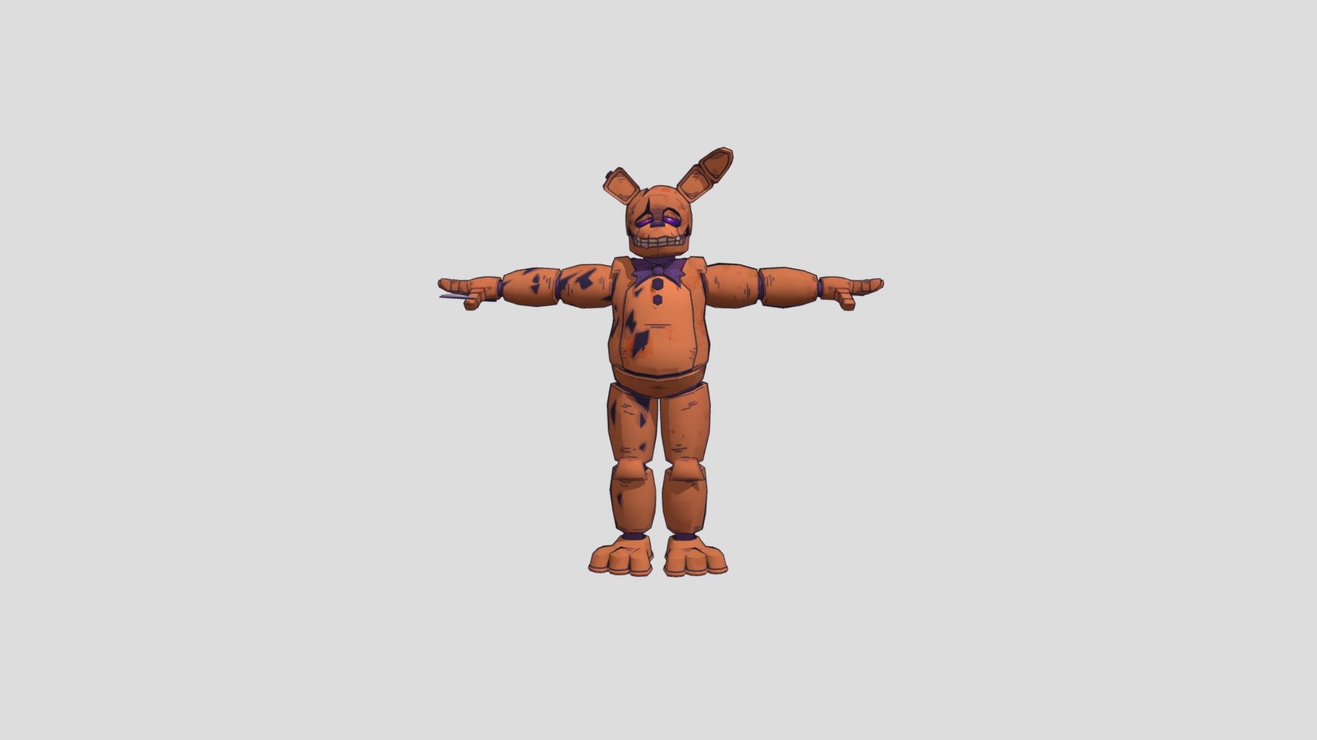 Retro_yellow_rabbit - Download Free 3D model by Fan-fnaf [8aa905f ...