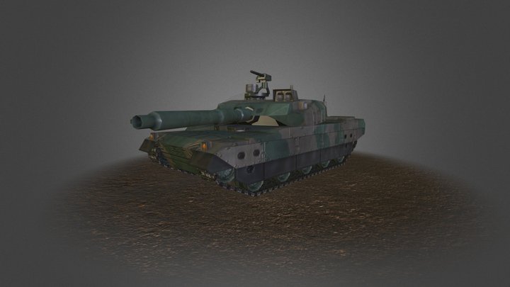 Type 10 tank(10式戦車) 3D Model