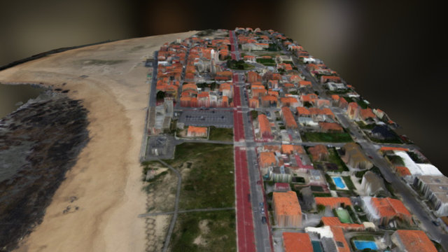 Praia da Aguda/Aguda Beach 3D Model