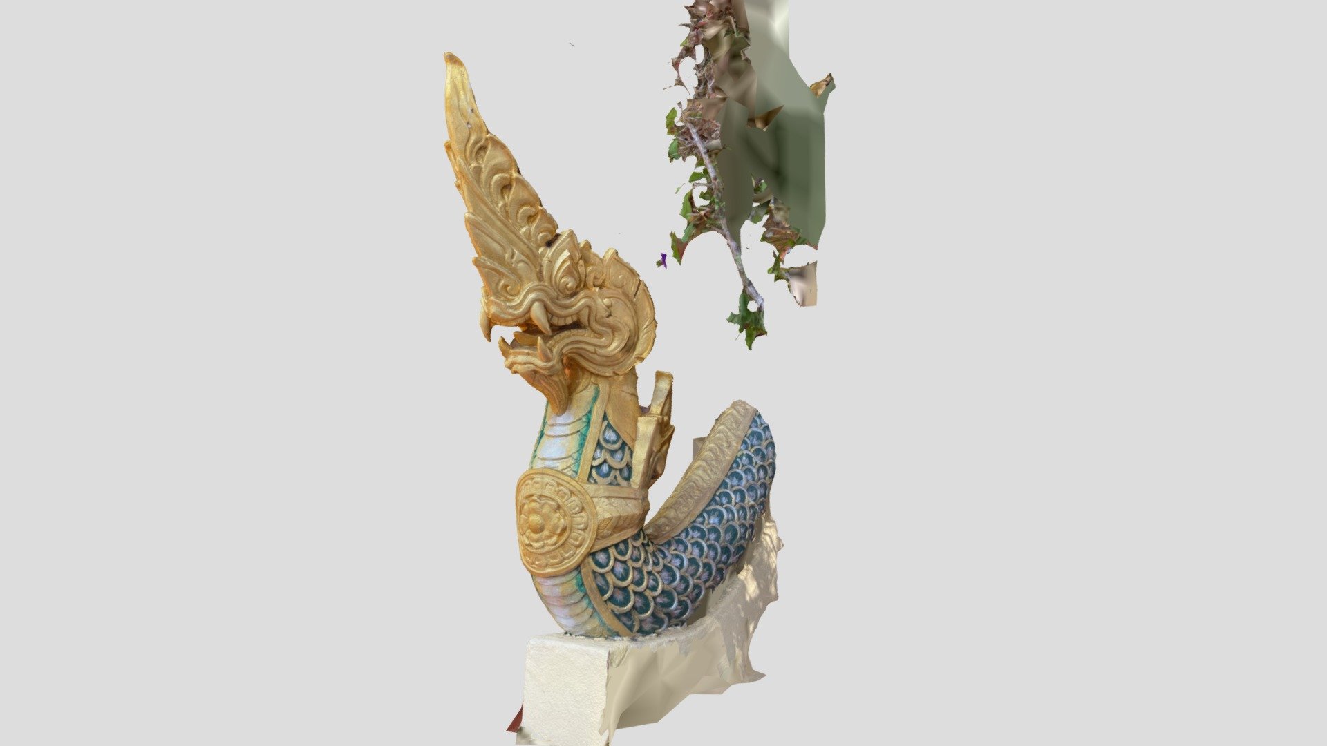 Snake / Dragon railing sculpture - Download Free 3D model by natestorm ...
