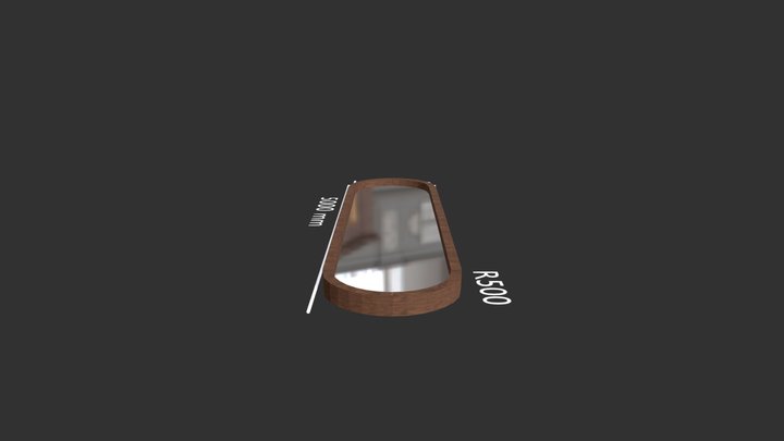 Round mirror 3 3D Model
