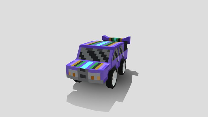 Low-Poly Sports Car 3D Model