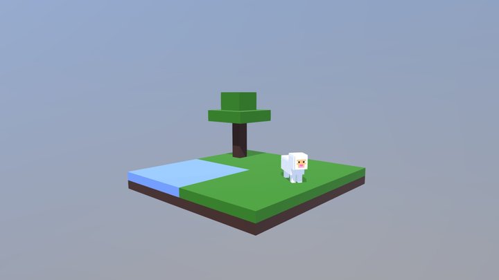 Minecraft Enviroment 3D Model