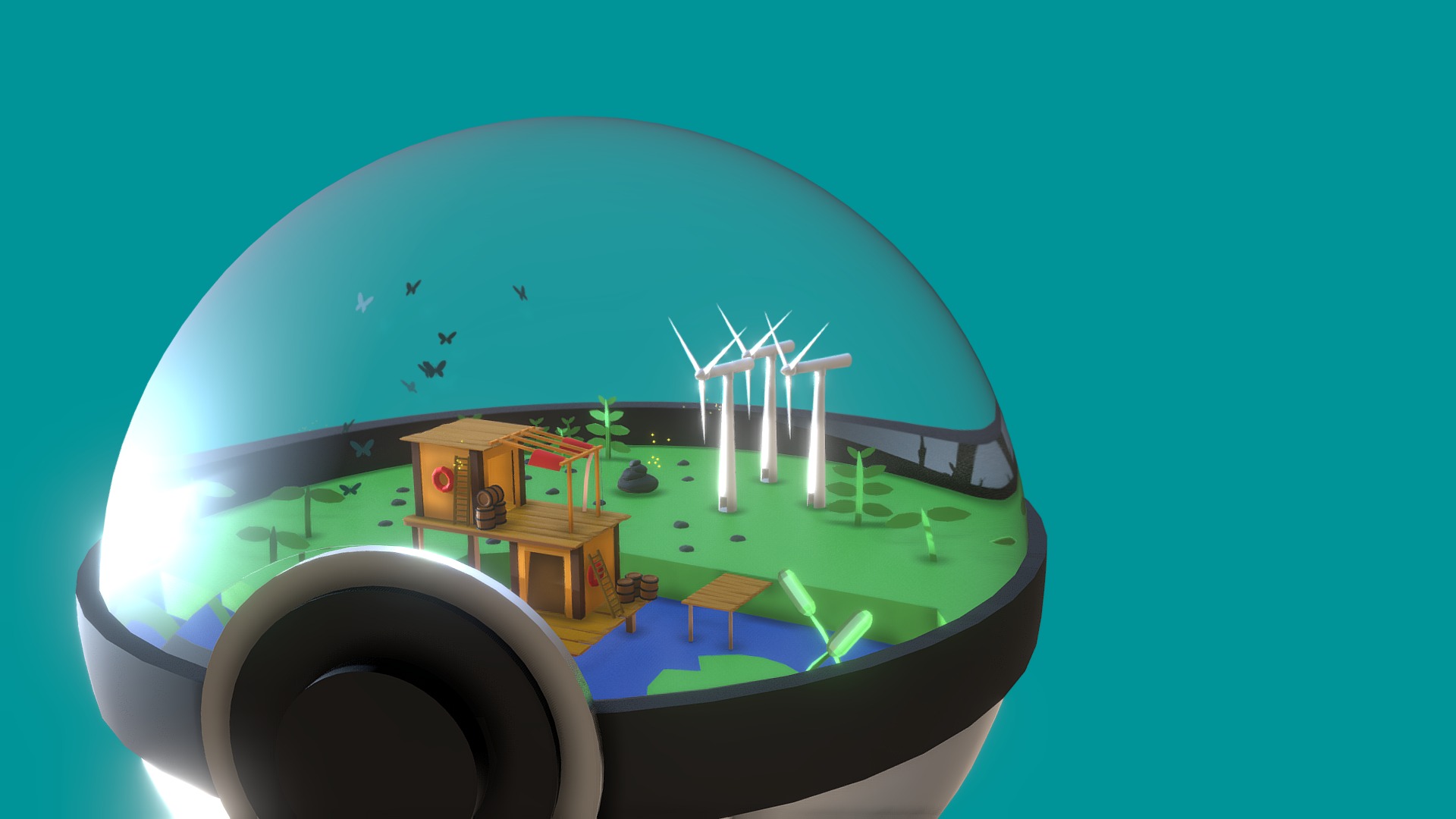 Pokemon - Pokeball Place for Seb ^^ - Download Free 3D model by ...