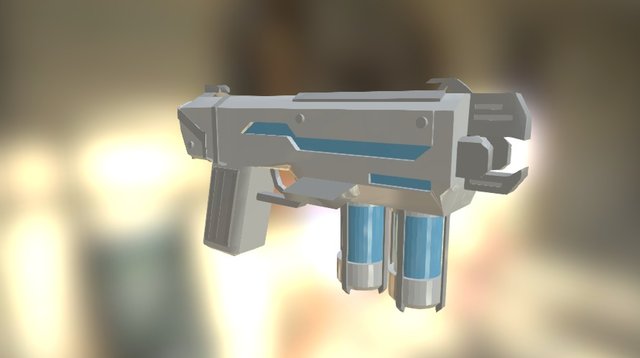 Hijaki-36 Fusion Pistol 3D Model
