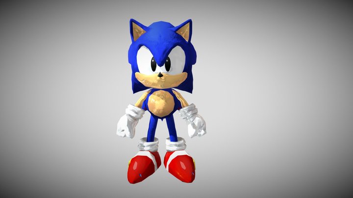 Sonic Majin Sonic R style - Download Free 3D model by MatiasH290 [fc0a120]  - Sketchfab