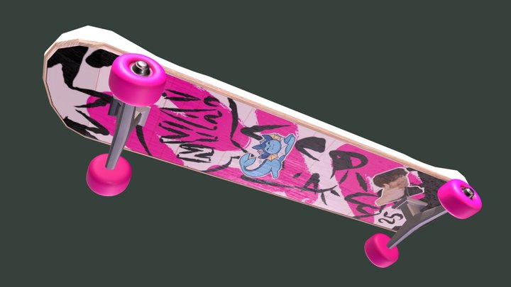 my very cool and epic skateboard :3 3D Model